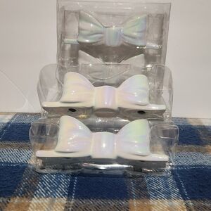 Target 4 Set Of Ceramic Bow Taper Candle Stick Holders